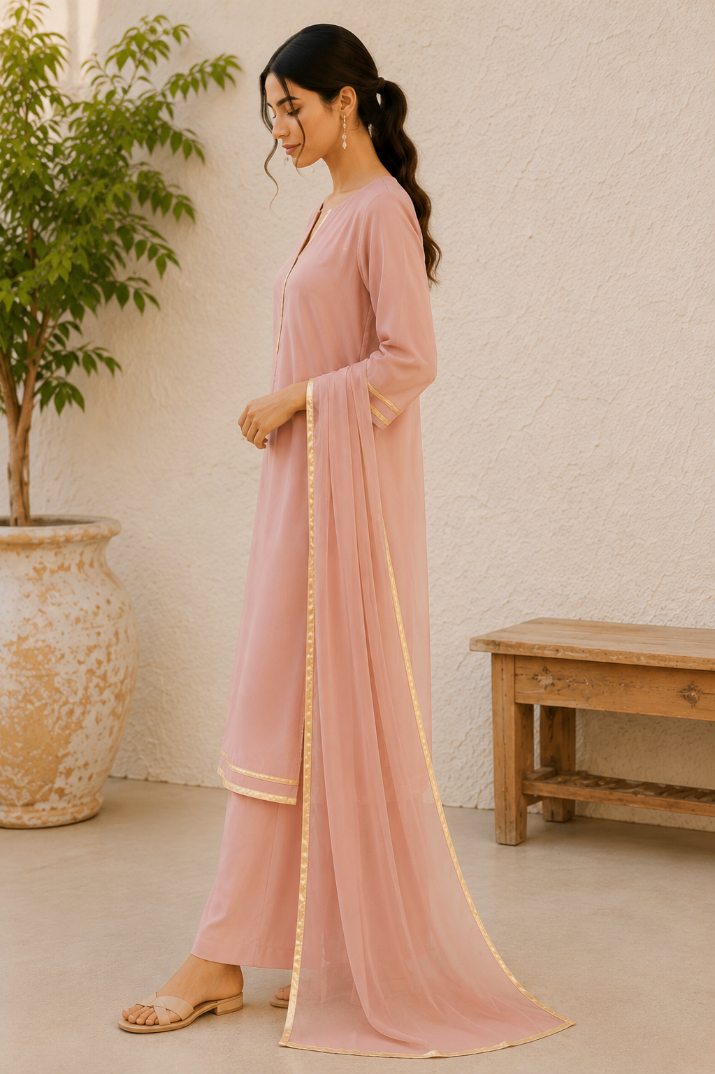 Rose Petal Suit Set