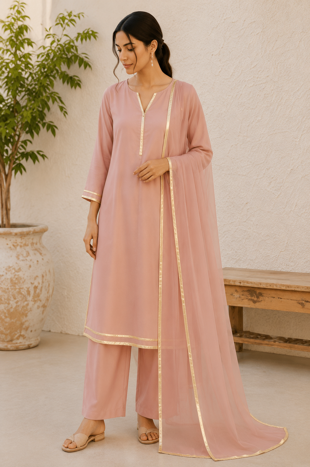 Rose Petal Suit Set