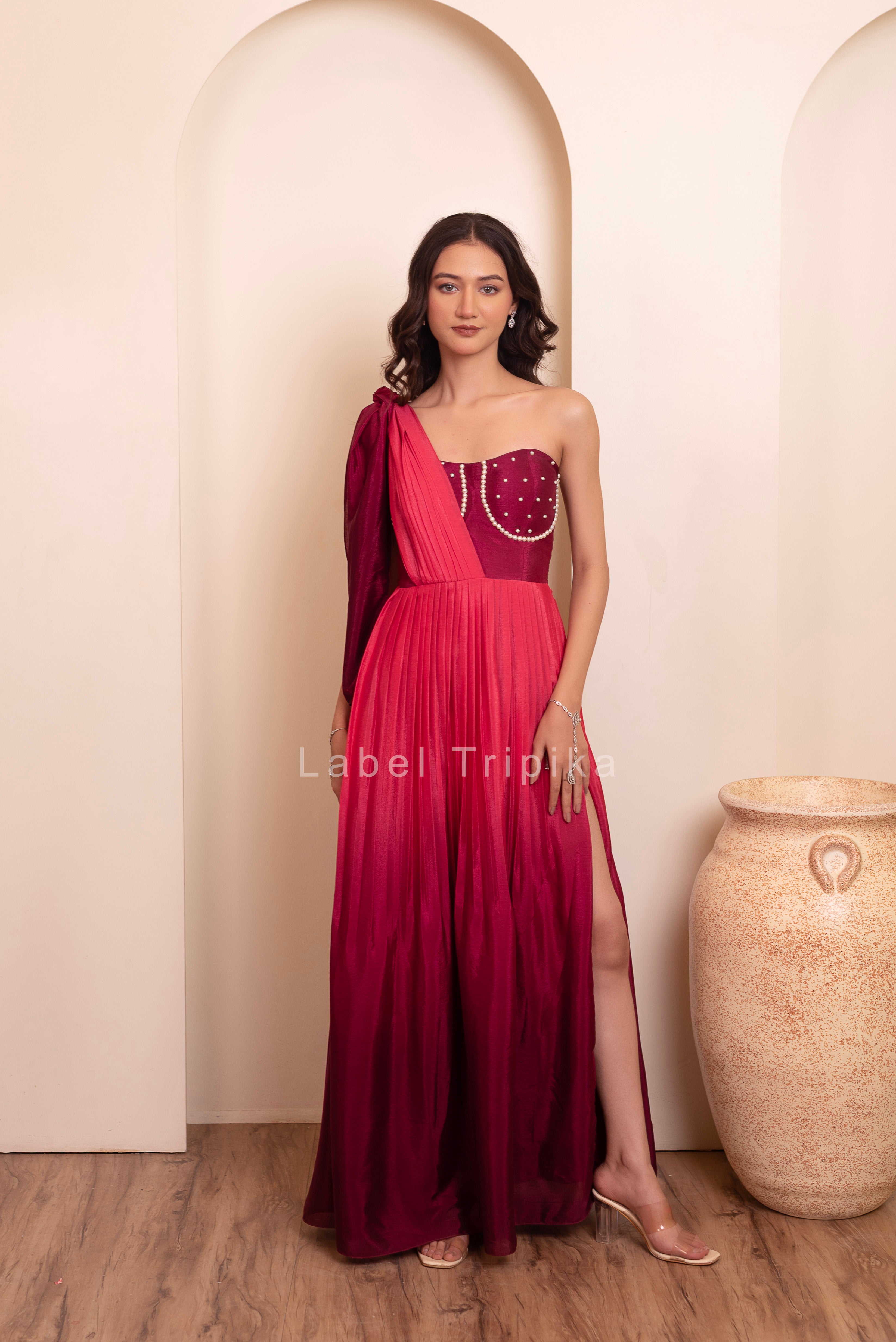 Ombre Pearl Convertaable Dress