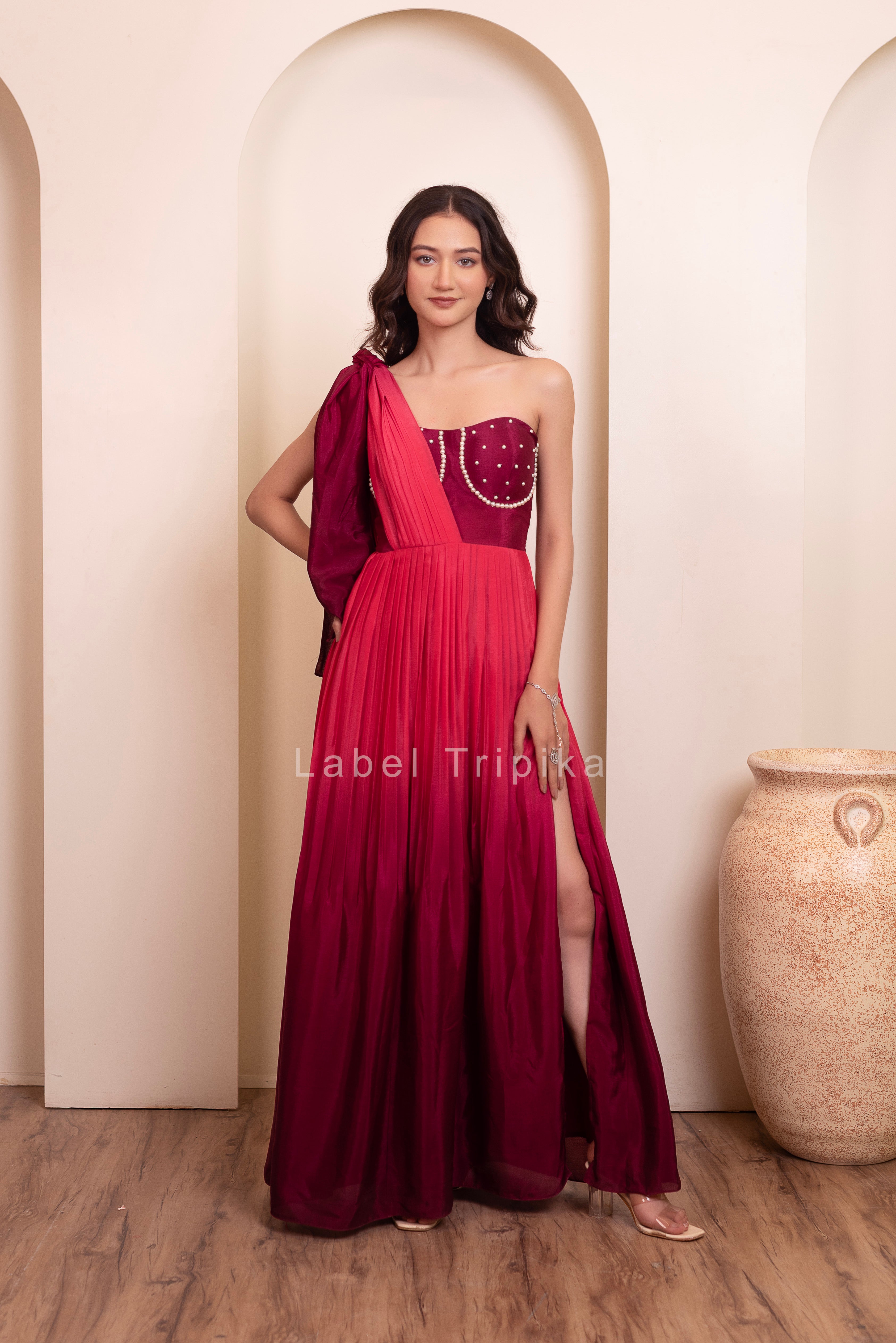 Ombre Pearl Convertaable Dress