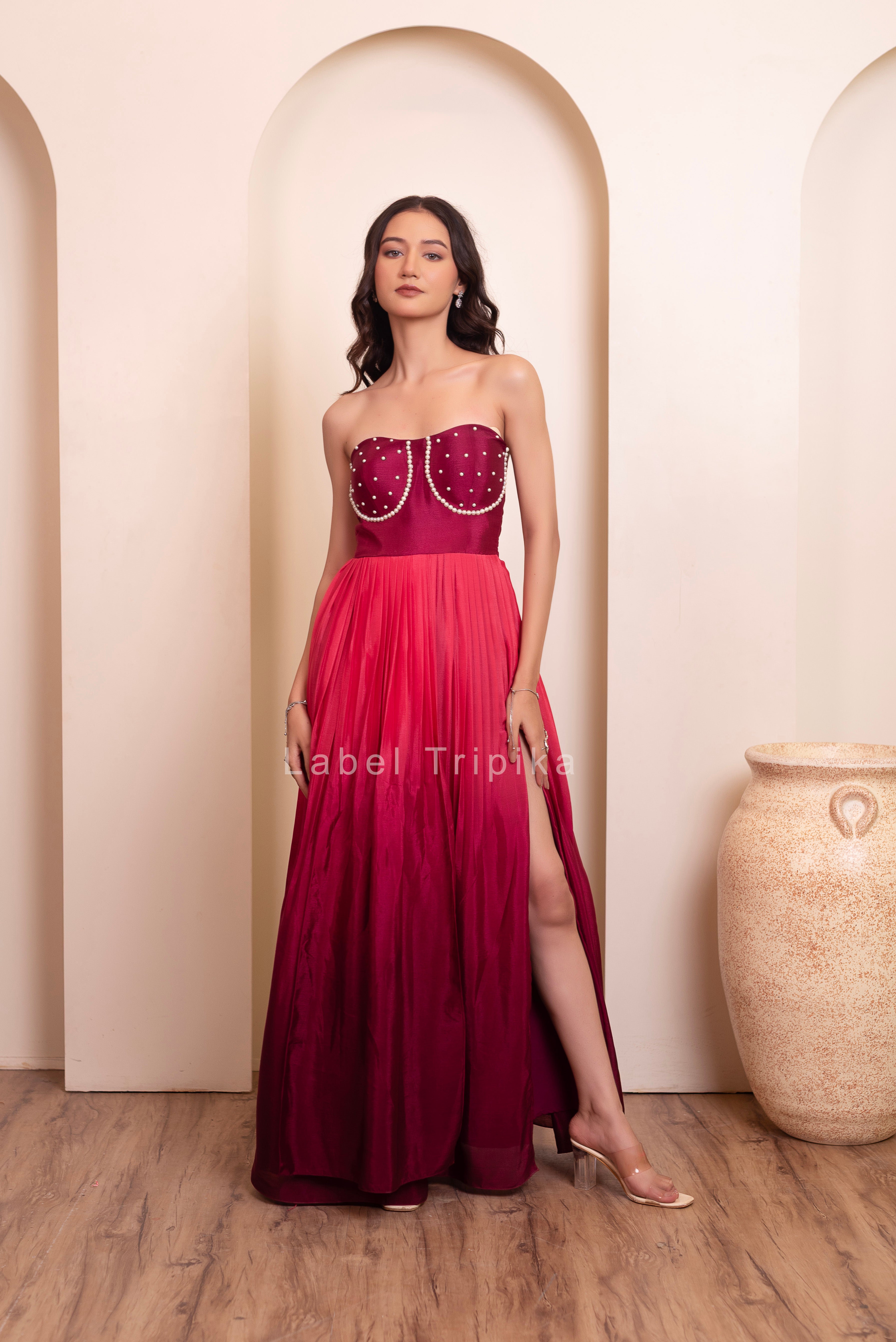 Ombre Pearl Convertaable Dress